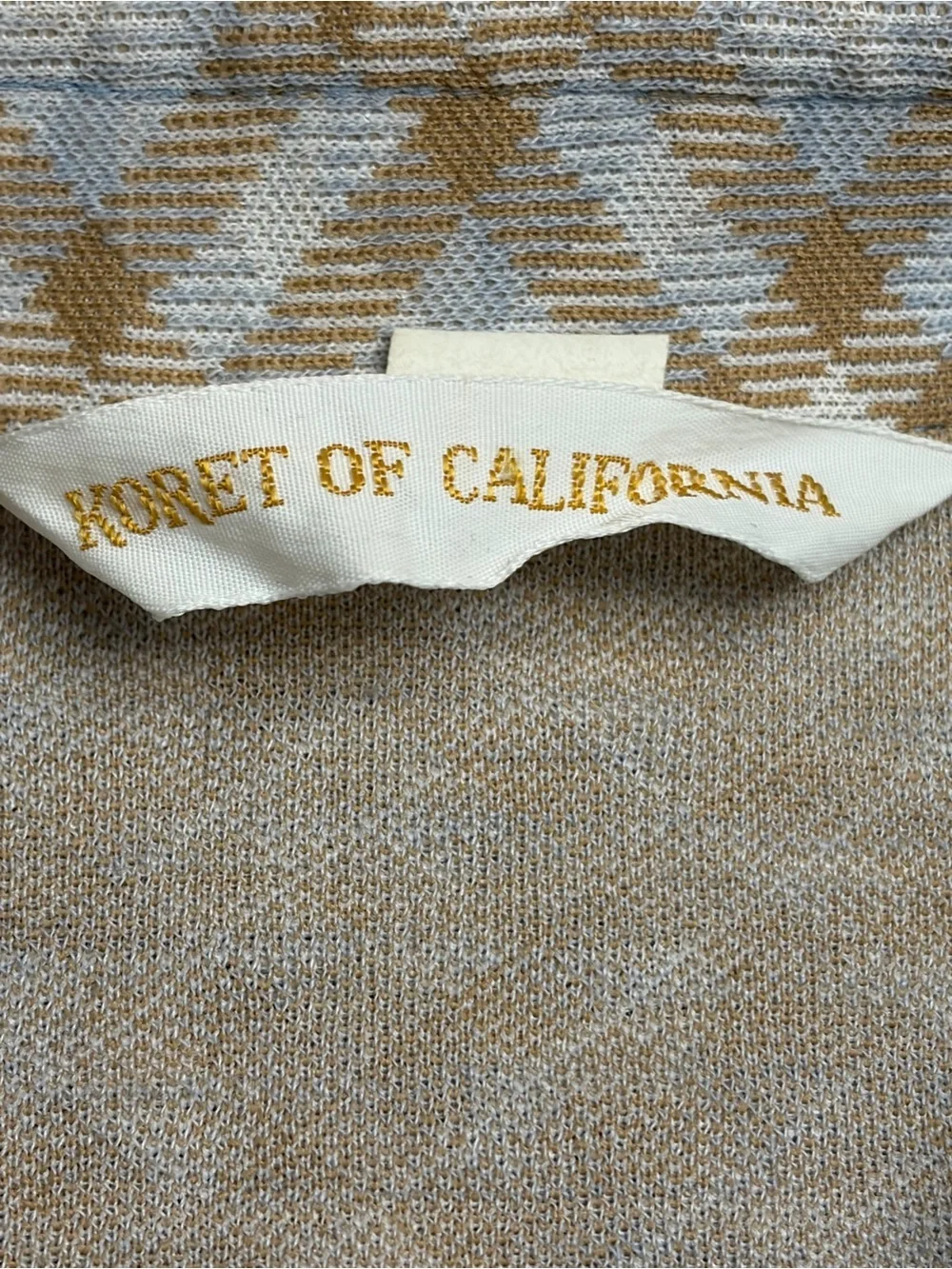 Vintage Koret Beige & Cream Plaid Trench Coat
